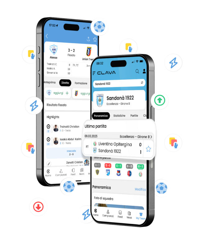 Clava App mit Live-Ergebnissen und Statistiken aus dem Amateurfußball